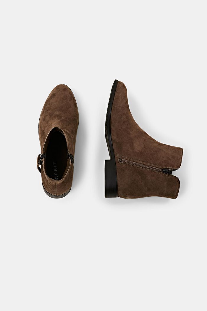 Rauleder-Boots mit Reißverschluss