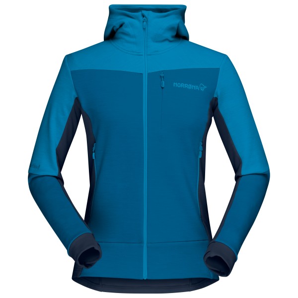 Norrøna - Women's Falketind Warmwool2 Stretch Zip Hood - Hoodie