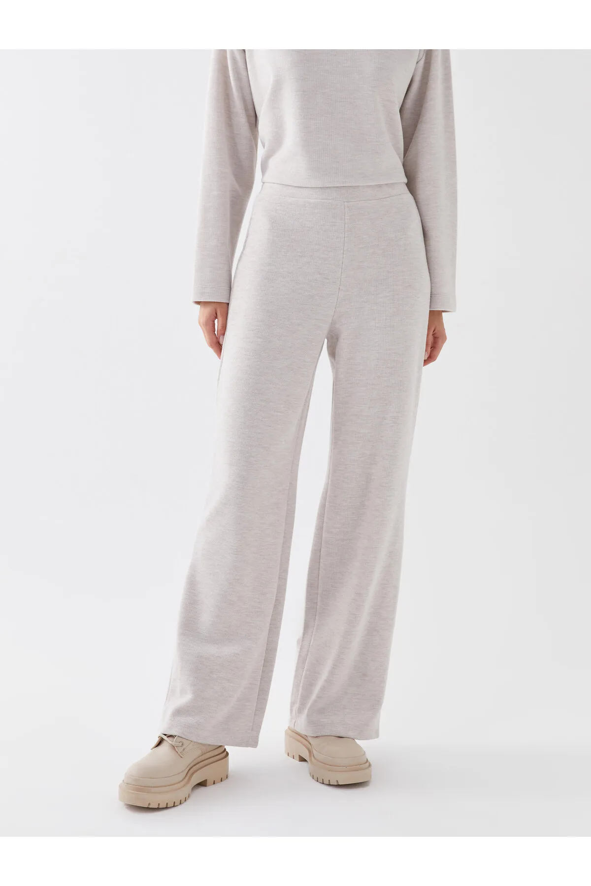 LC Waikiki  Jogginghose - Ecru - Wide Leg