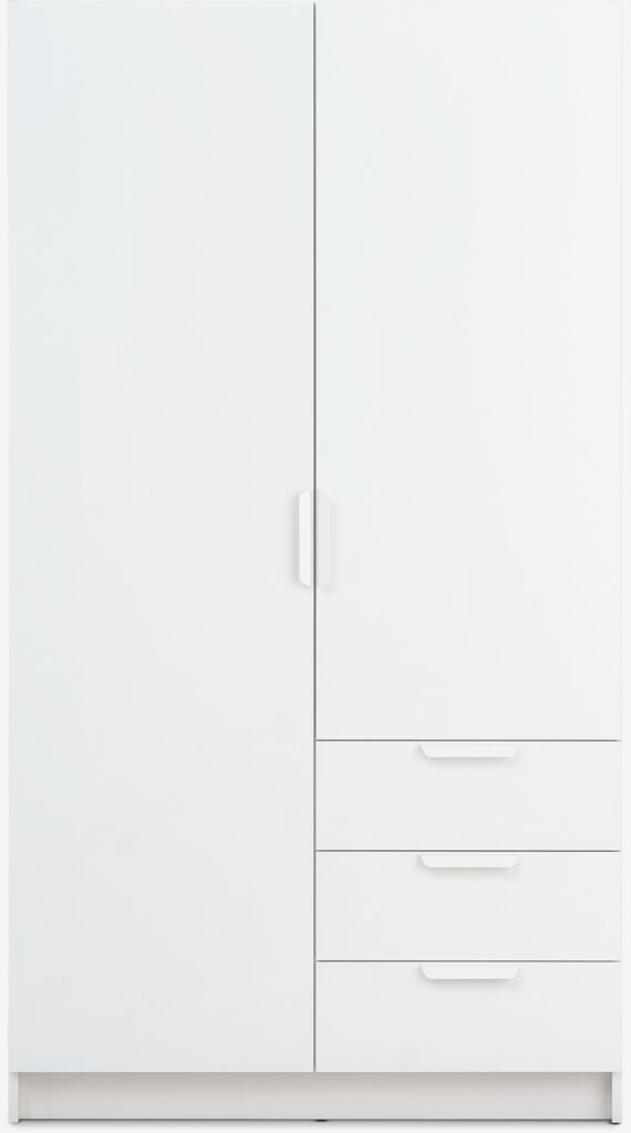 Szafka JENSLEV JENSLEV 96x176 2 drzwi 3 szuflady biała