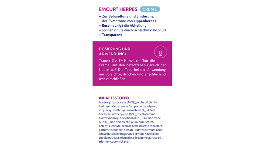 Emcur Herpescreme 6 ml