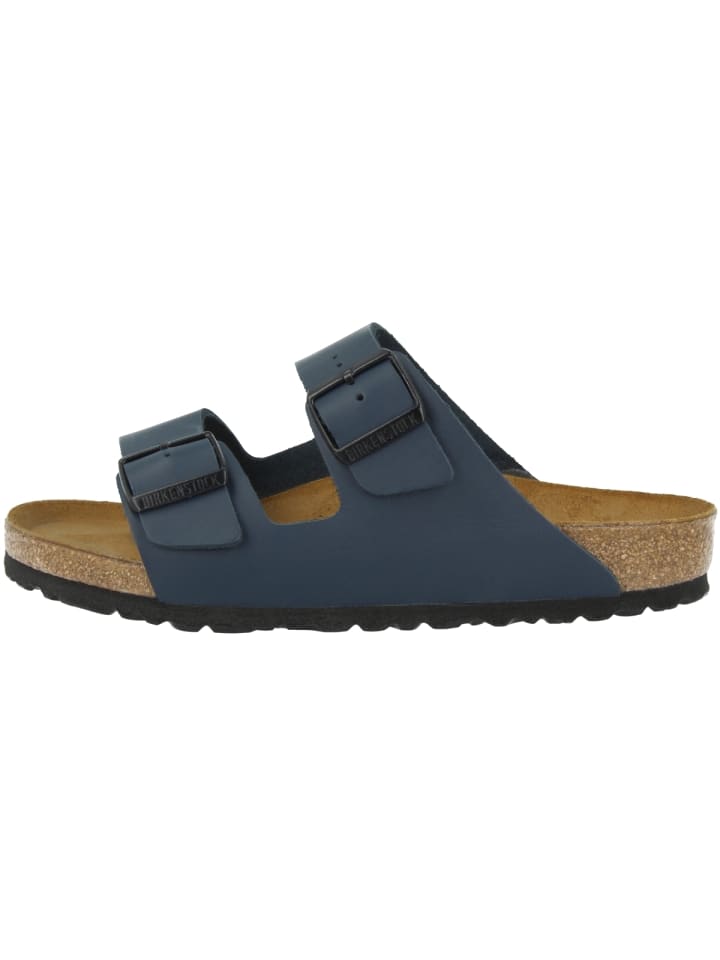 Birkenstock Sandale Arizona Glattleder schmal in blau günstig kaufen