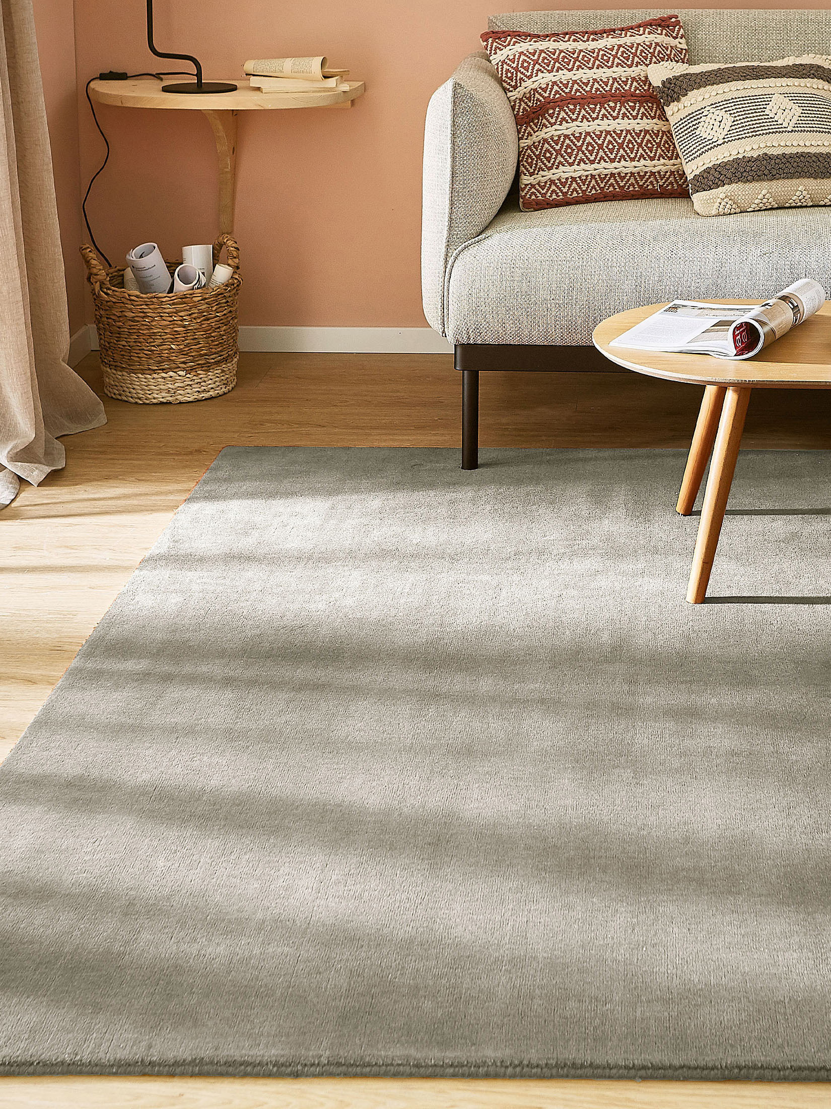 Belvedere Woll-Teppich, Light Grey