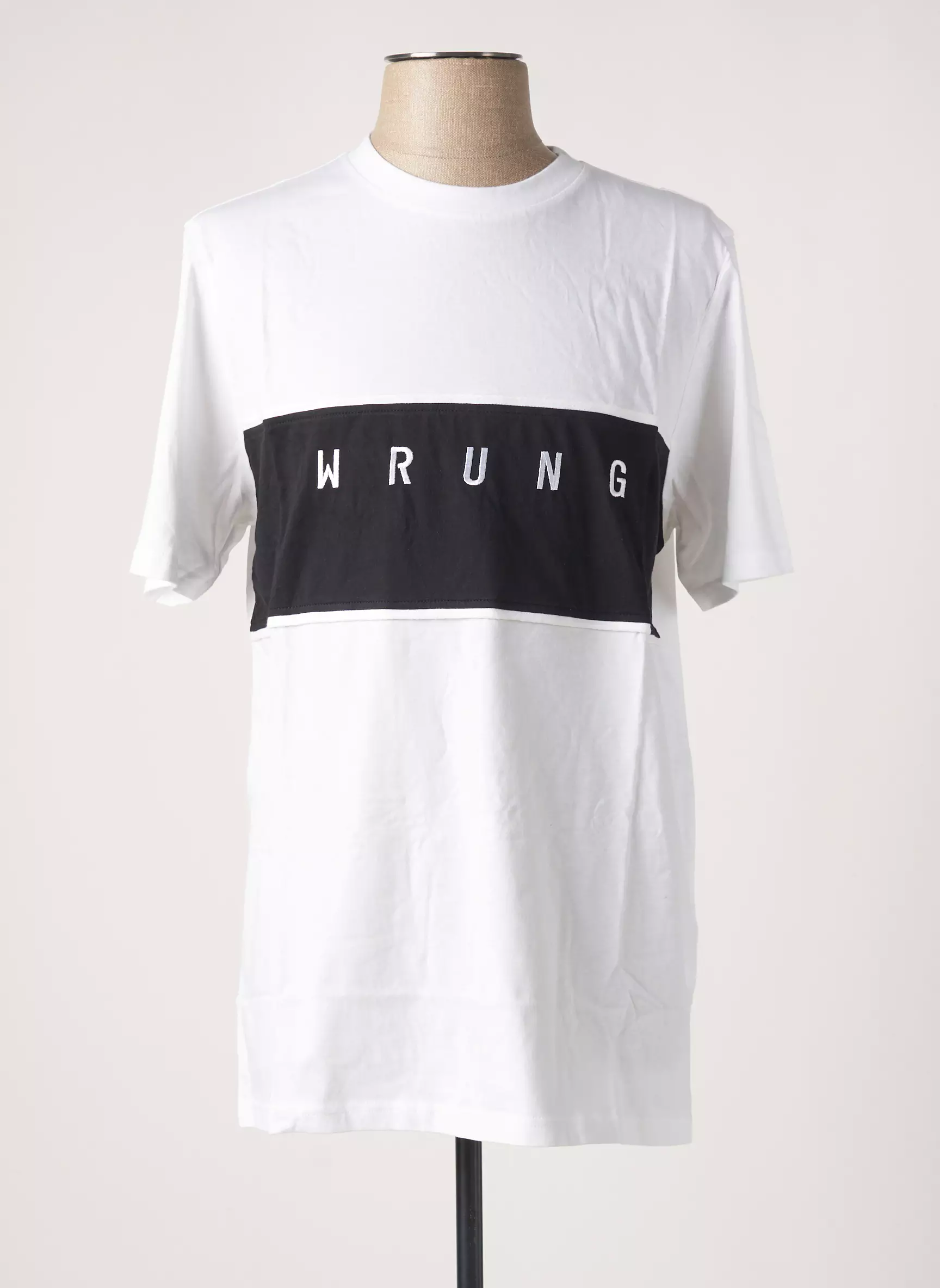 Wrung Tshirts Homme couleur blanc