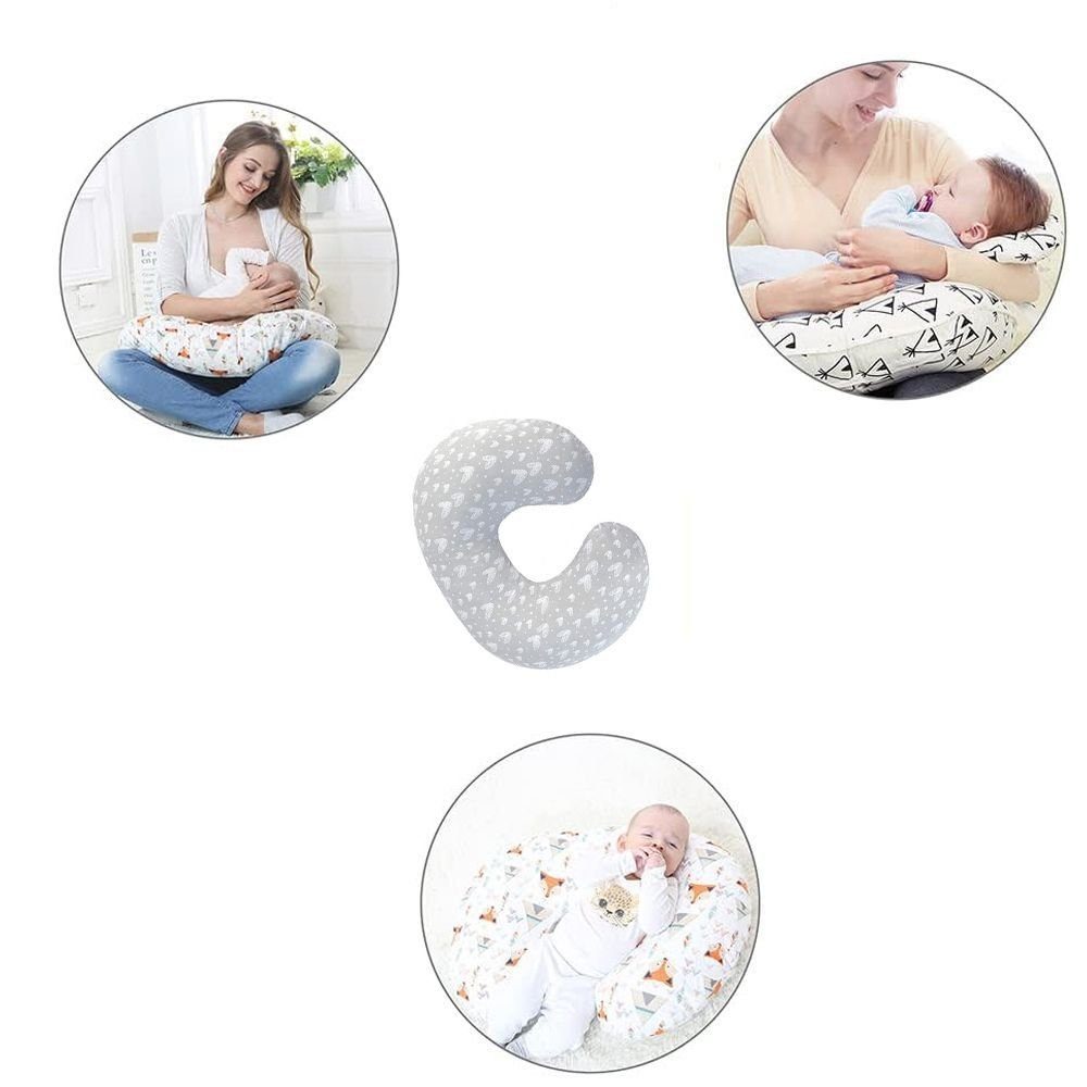 Bizaical Stillkissen Stillkissen für Babys,mit Kissenhülle,Baumwolle,abnehmbar und waschbar, 1-tlg.
