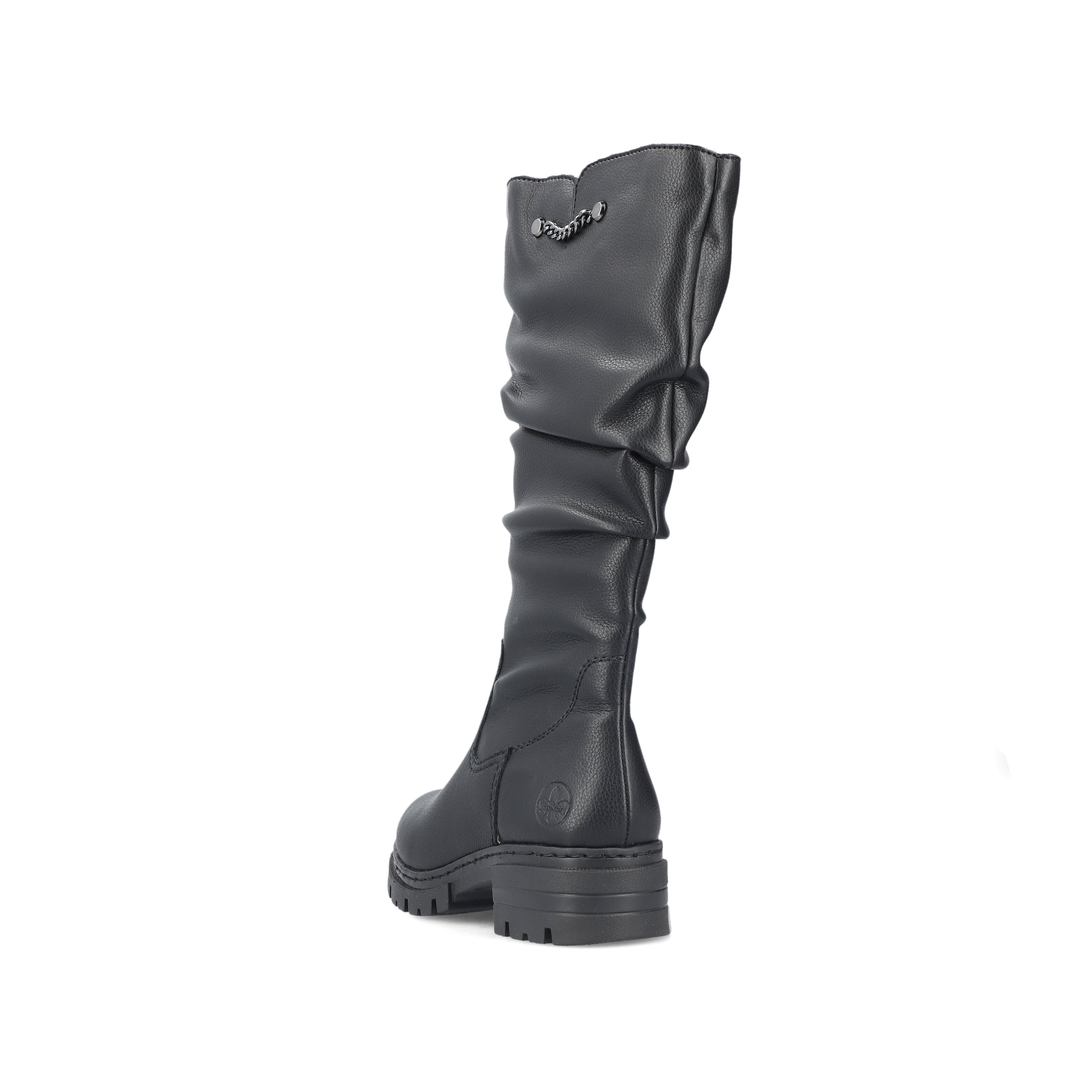 Rieker Damen Hochschaftstiefel nachtschwarz