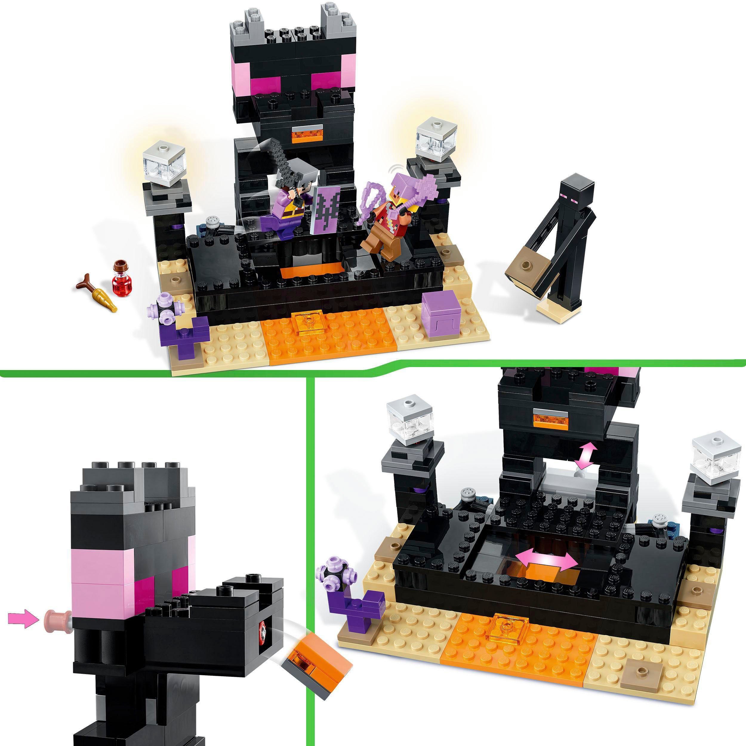 LEGO® Konstruktionsspielsteine Die End-Arena (21242), LEGO® Minecraft, (252 St), Made in Europe