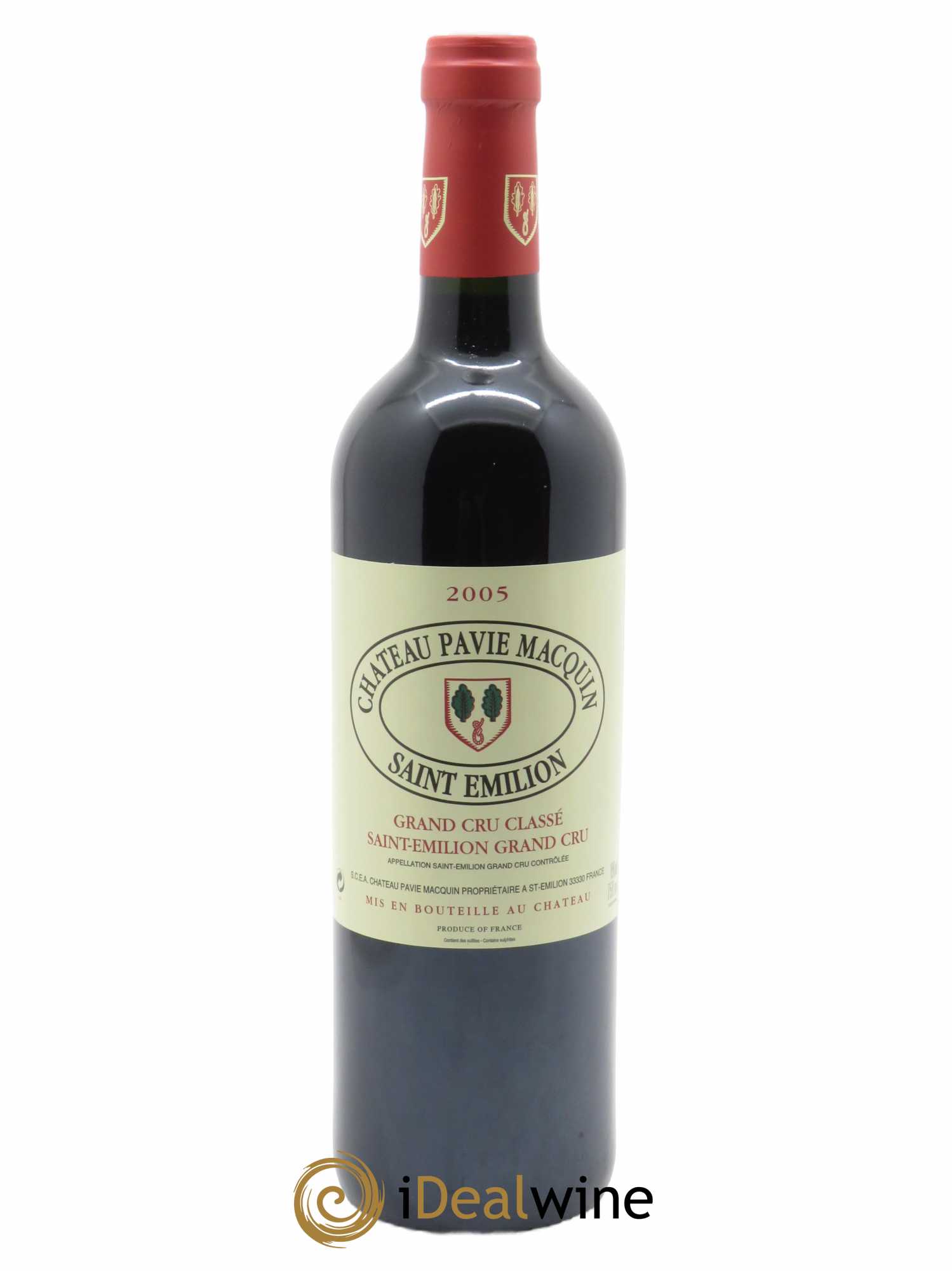 Château Pavie Macquin 1er Grand Cru Classé B (CBO à partir de 6 bts) 2005 - Lot de 1 Bouteille