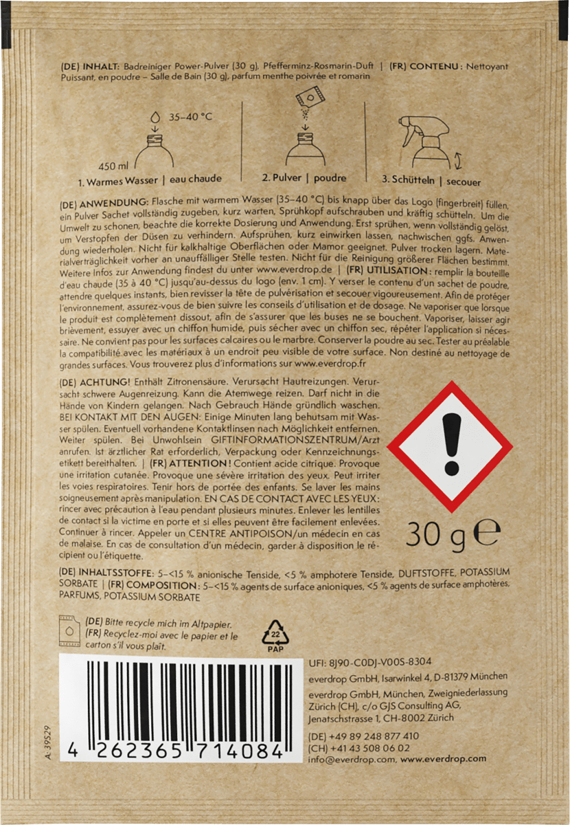 Badreiniger Nachfüllpack, 1 St