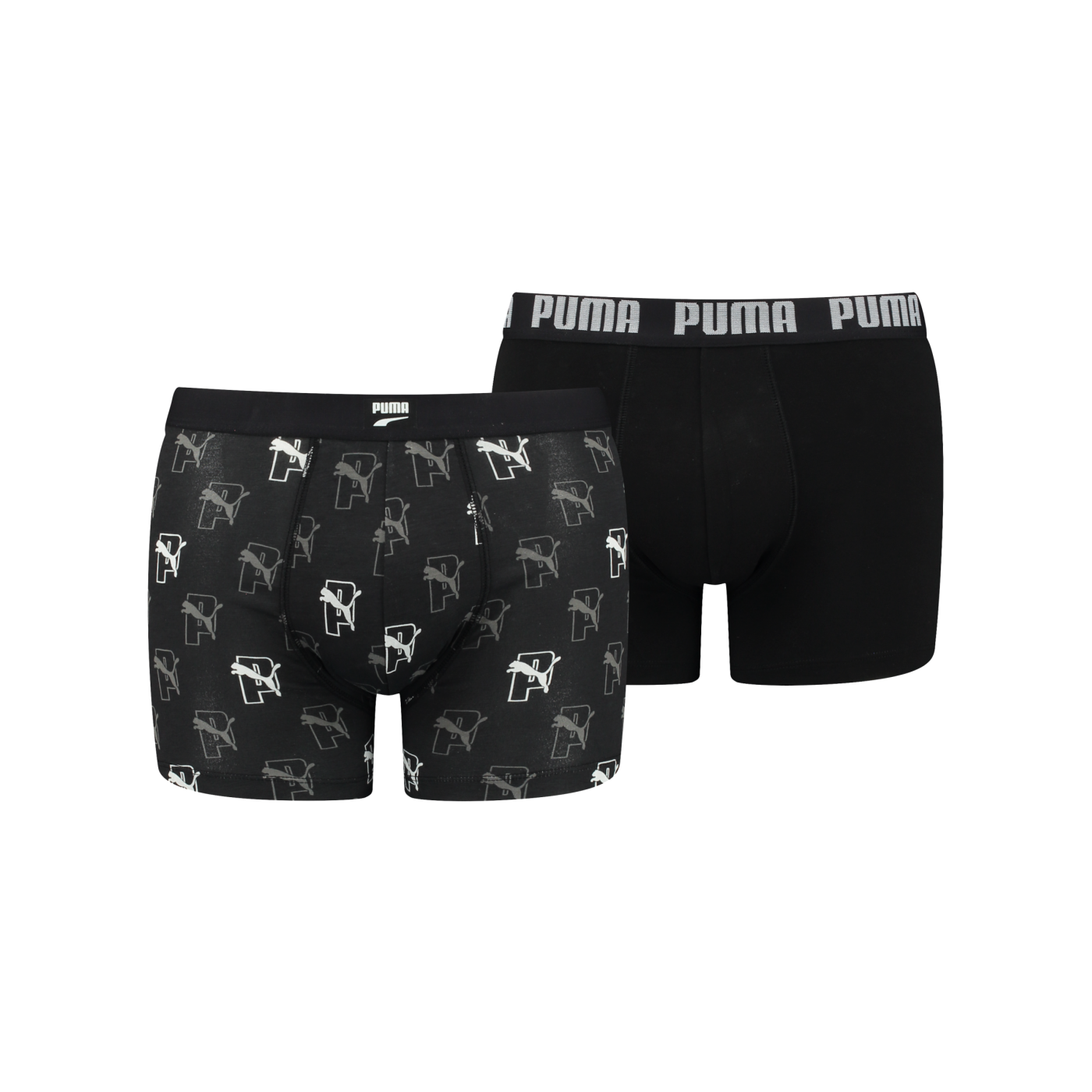 PUMA Cat AOP Boxer 2er Pack Schwarz F001