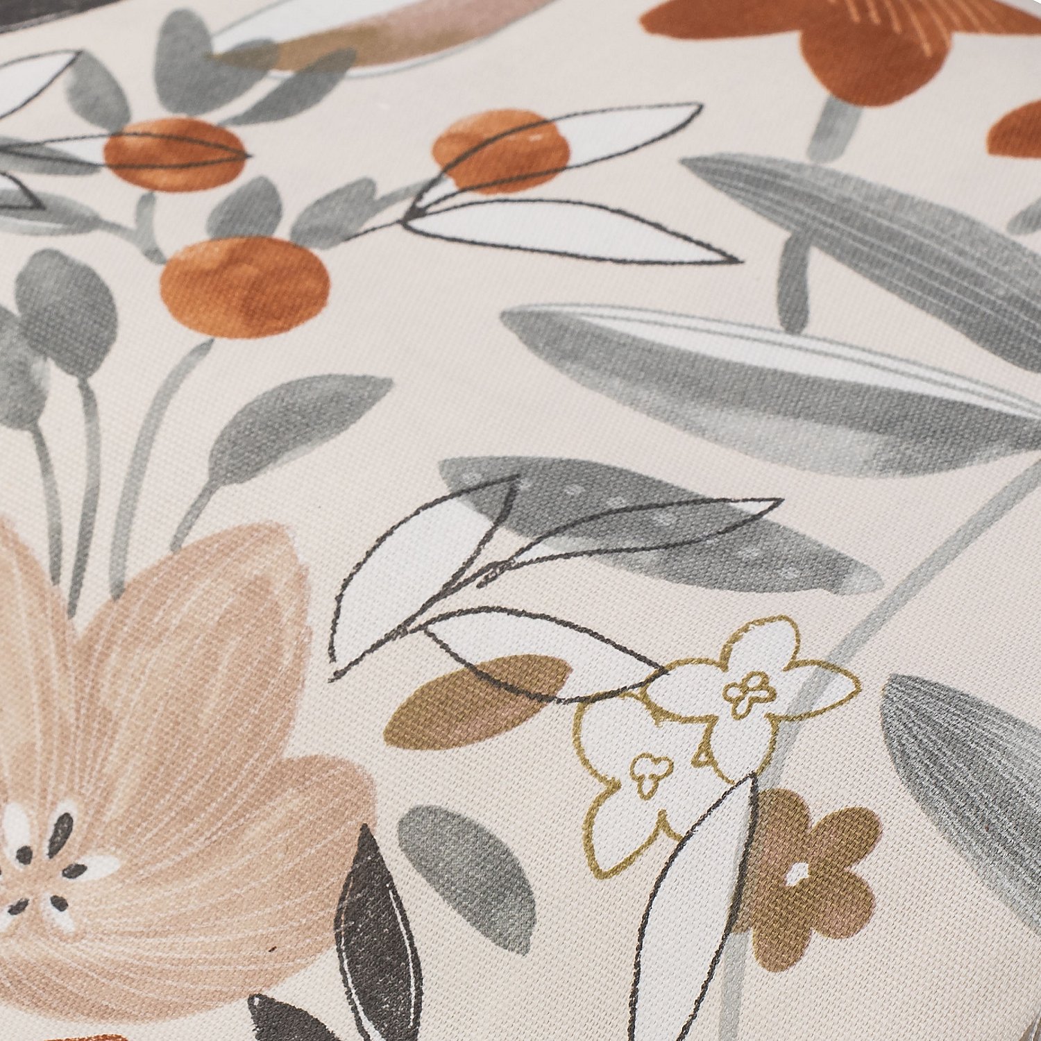 Baumwoll-Canvas mit Blumen 