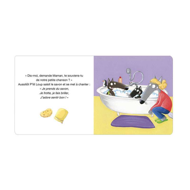 Livre P'tit loup se lave tout seul - Auzou