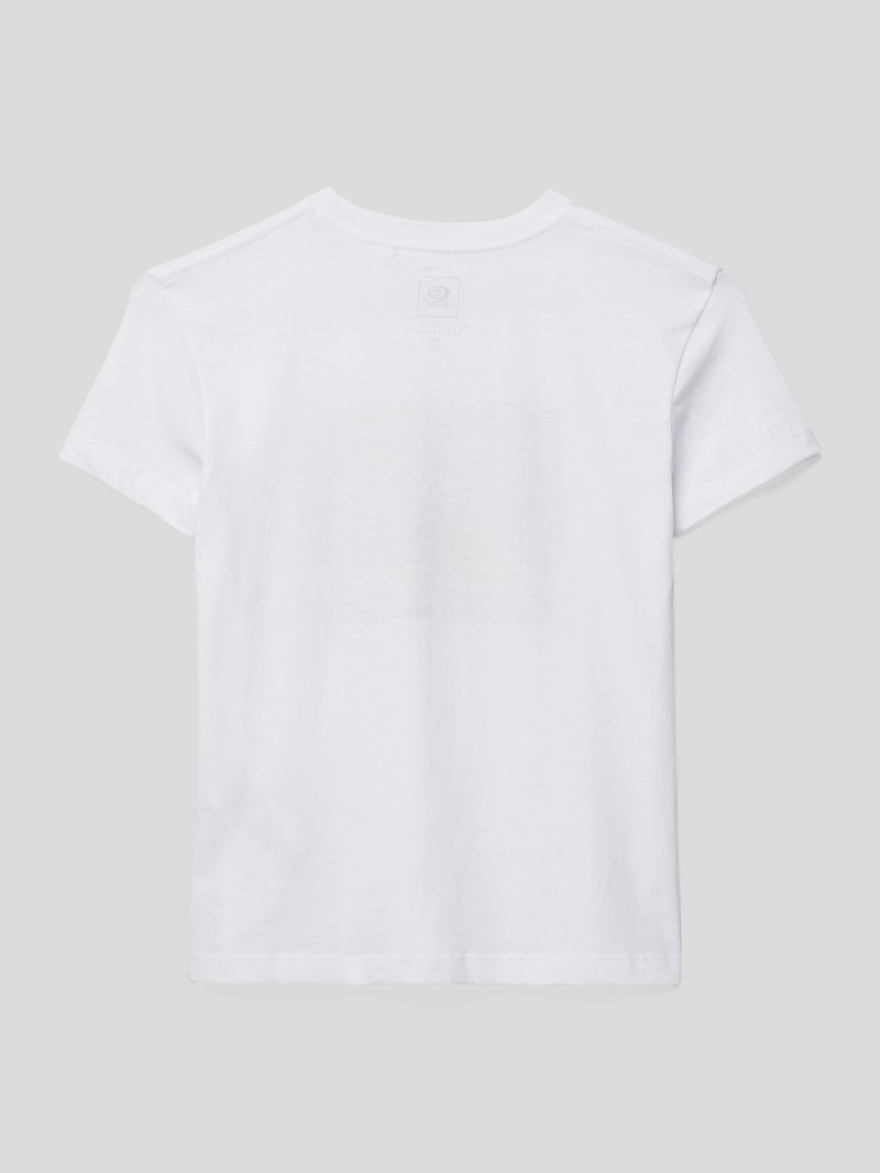 T-Shirt mit Label-Print in offwhite