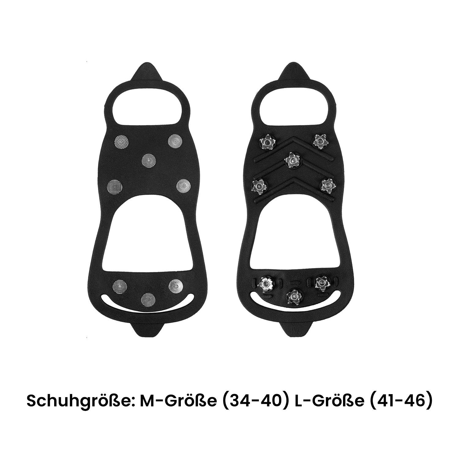 Daisred Steigeisen 2 Paar Schuhspikes für Schuhe Wanderschuhe