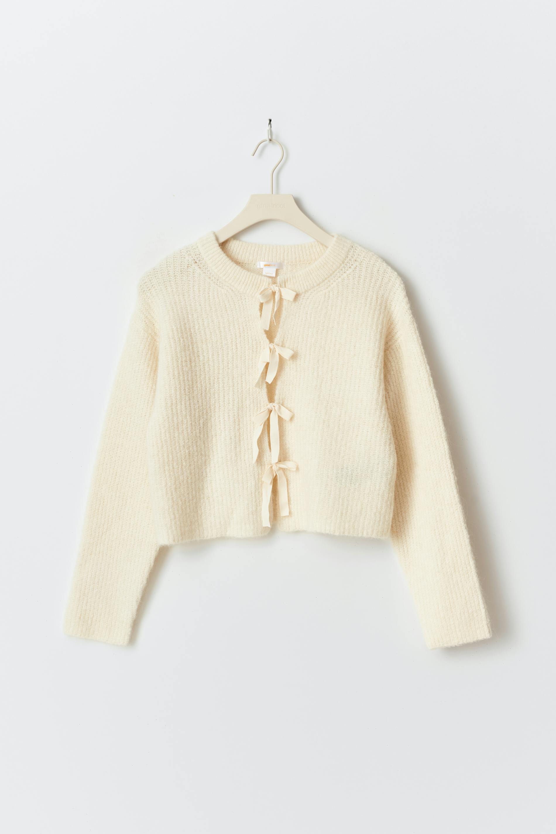 Y bow cardigan