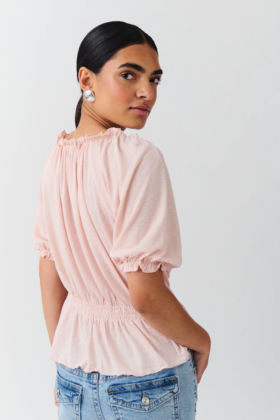 Puff sleeve top
