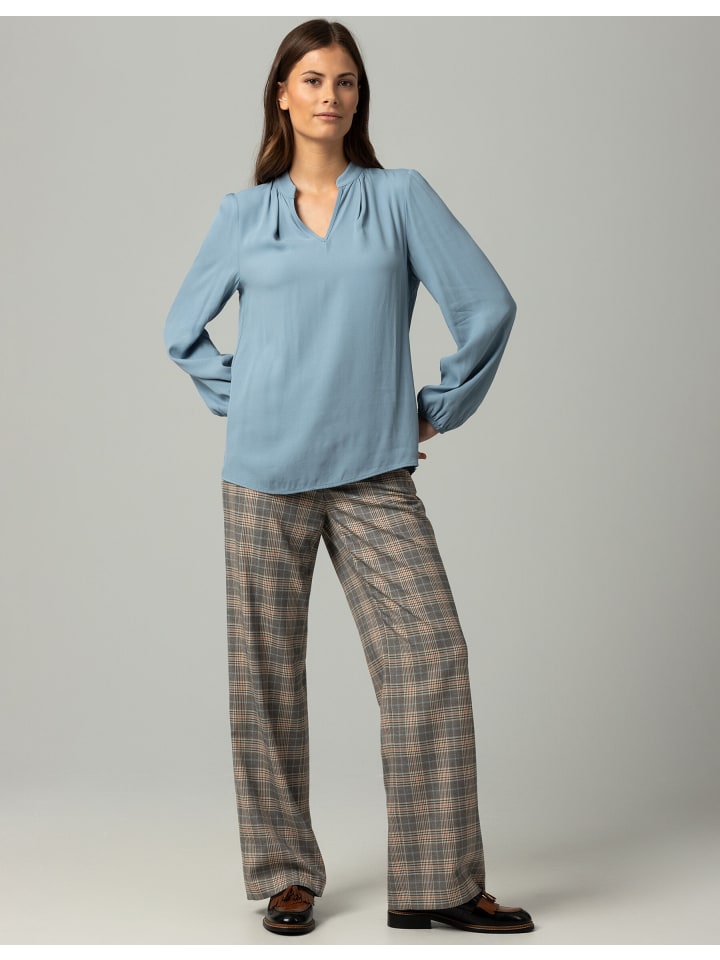 More & More Viskosebluse in blau günstig kaufen