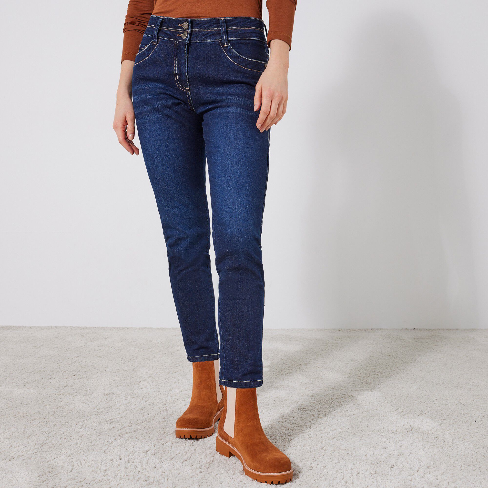 Jean 7/8ème fuselé stretch