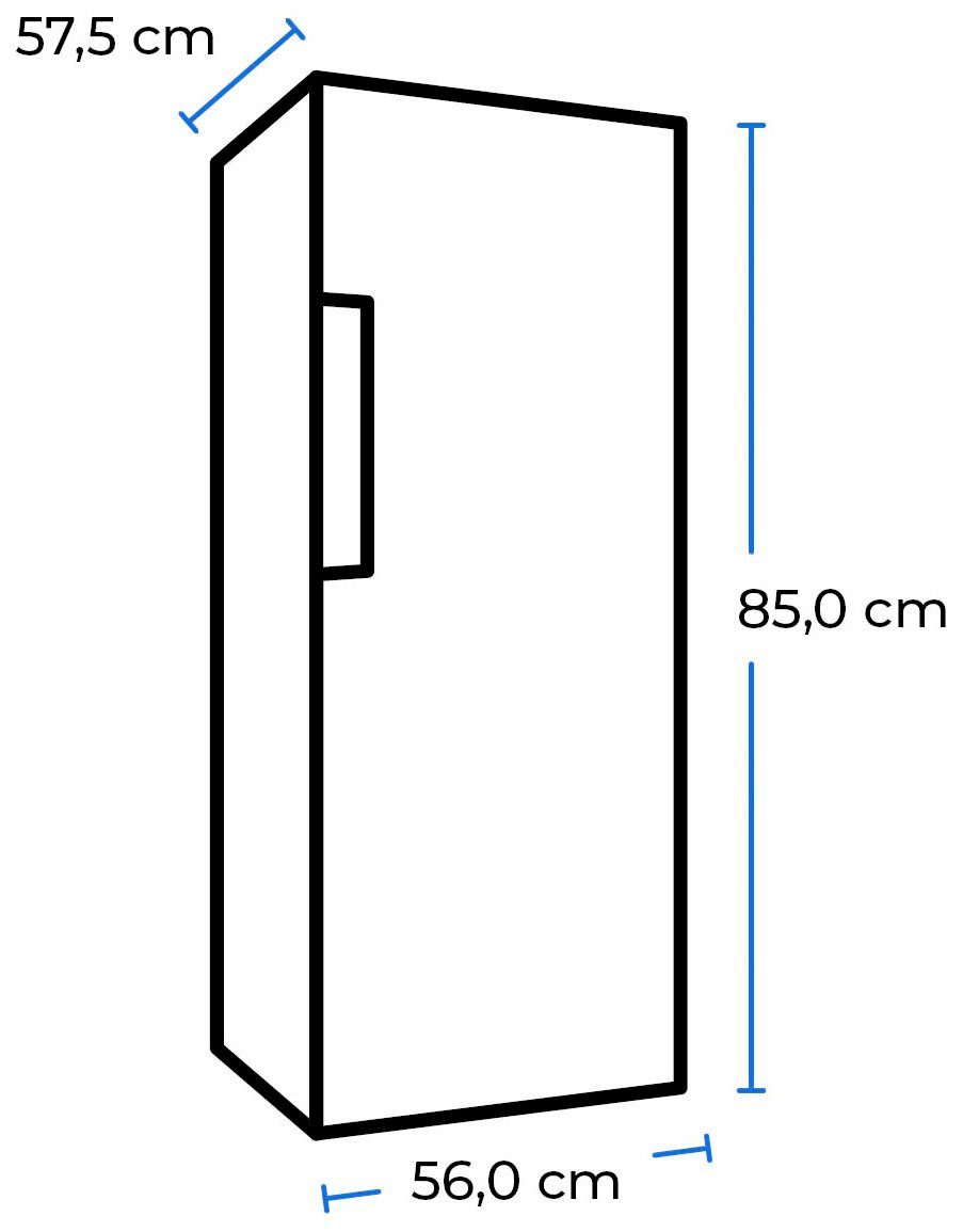 exquisit Kühlschrank KS16-4-H-010D weiss, 85 cm hoch, 56 cm breit