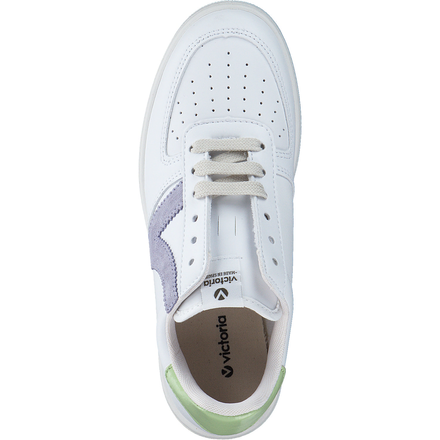 Victoria Madrid 1258201, Sneakers Low, Damen, Weiß - lila