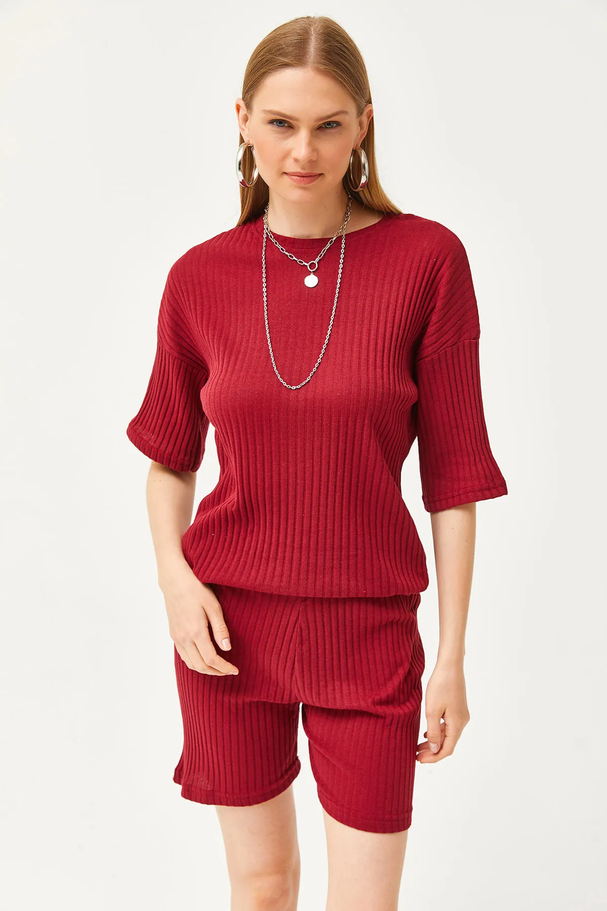 Olalook  Zweiteiler - Bordeaux - Oversized
