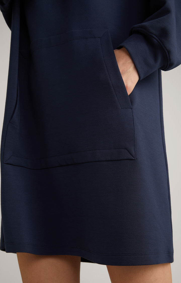 Loungewear Hoodie-Kleid in Navy