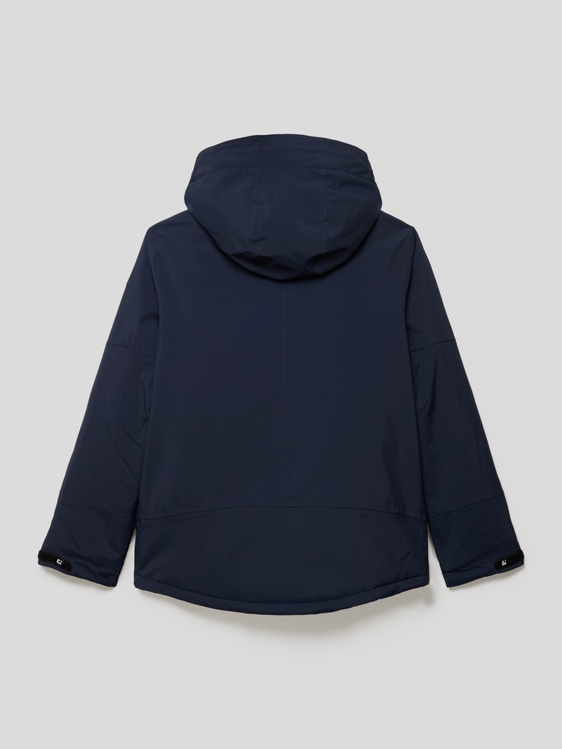 Funktionsjacke mit seitlichen Eingrifftaschen in marineblau