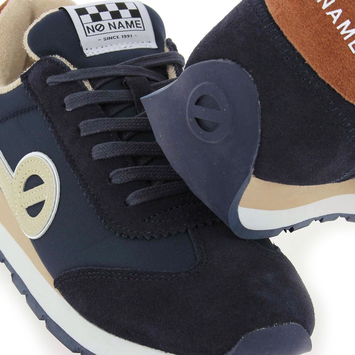 No Name  CITY RUN JOGGER SUEDE/CAMPER - marine