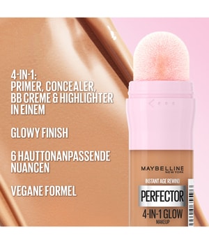 Maybelline Instant Age Rewind Perfector 4-in-1 Glow Flüssige Foundation-20 ml