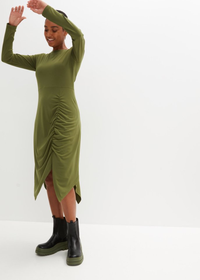 Shirtkleid mit Zipfelsaum