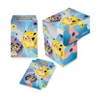 UP - Pikachu & Mimikyu Full View Deck Box for Pokémon