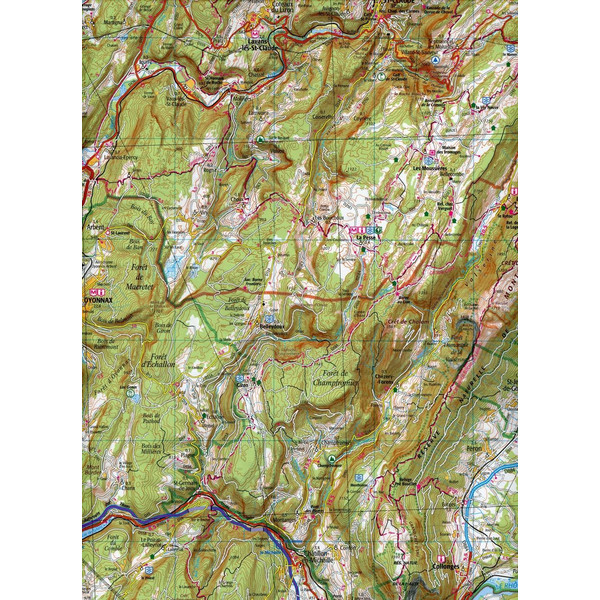 Lons-le-Saunier Genève 1:100 000 - Wanderkarte