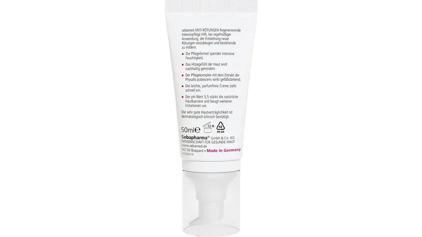 Sebamed Anti-Rötungen regenerierende Intensivpflege 50 ml