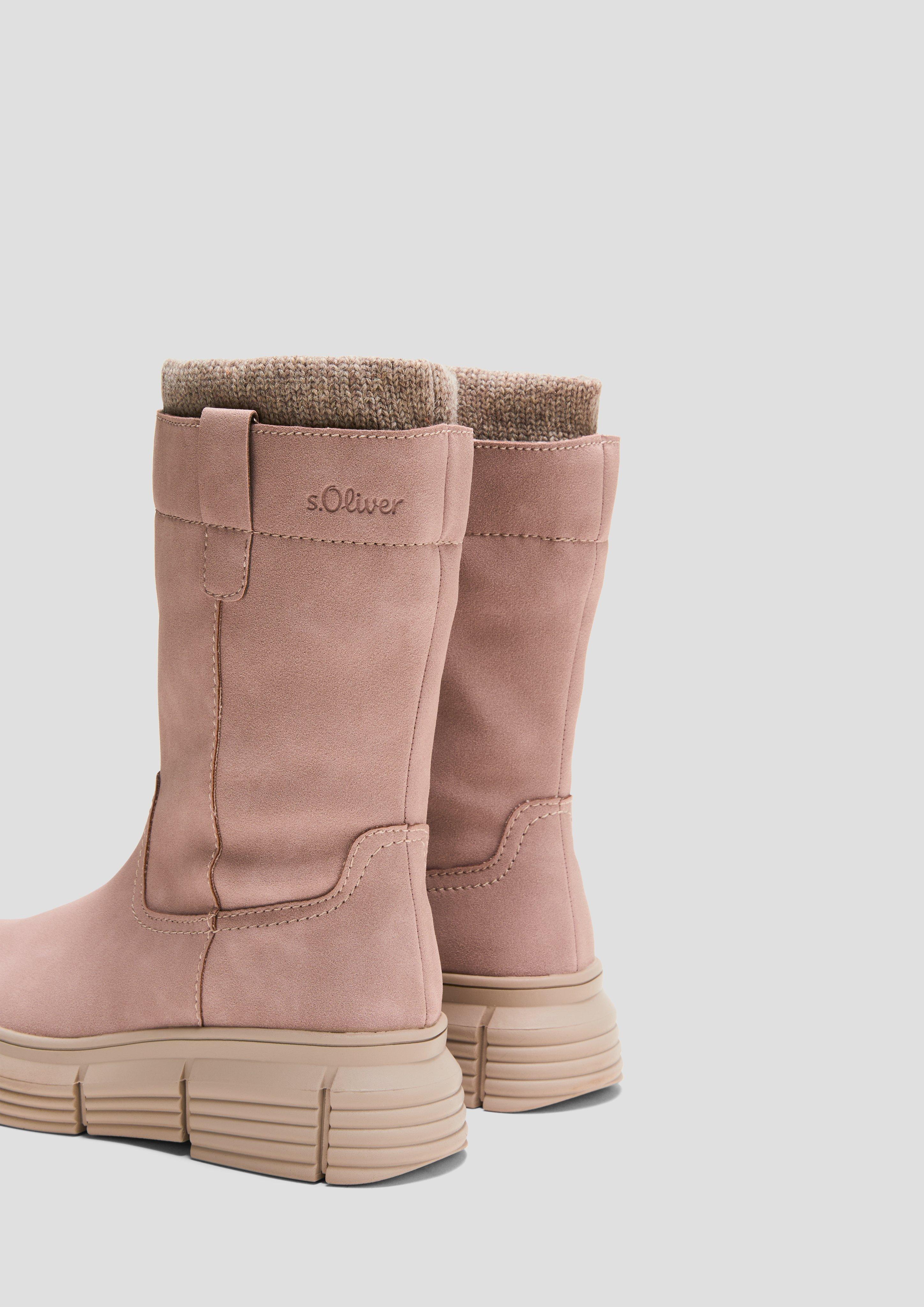 Stiefel in Veloursleder-Optik  6008698-512