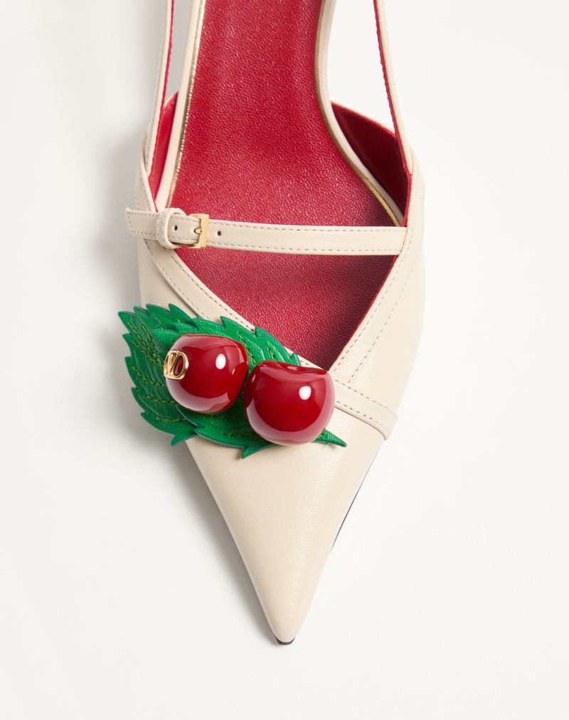 Sapatos de salto slingback Cherryfic de 45 mm em pele de cabra