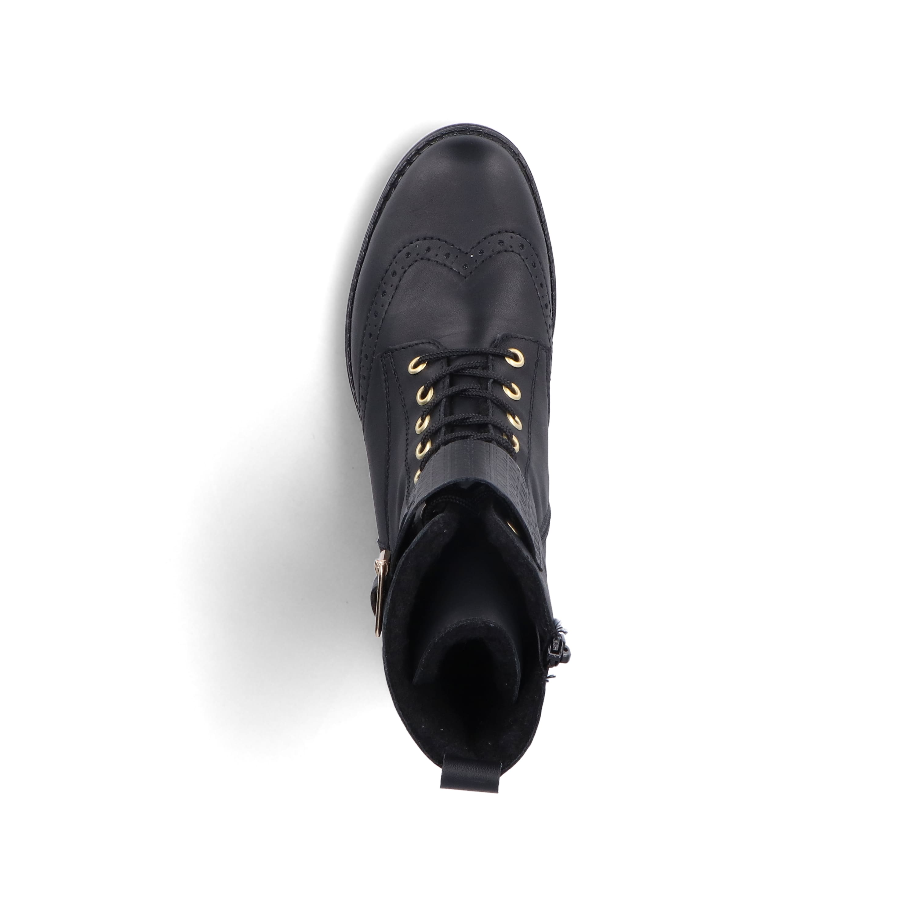 Rieker Damen Schnürstiefel asphaltschwarz