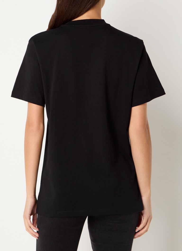 HUGO BOSS Vintage T-shirt with logo and rhinestones