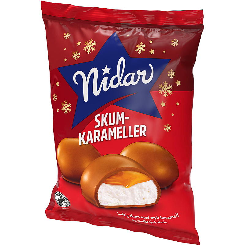 Nidar Skumkarameller 190 g Nidar