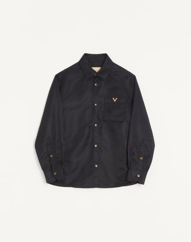 Valentino Nylon Skjortejakke Med Vgold