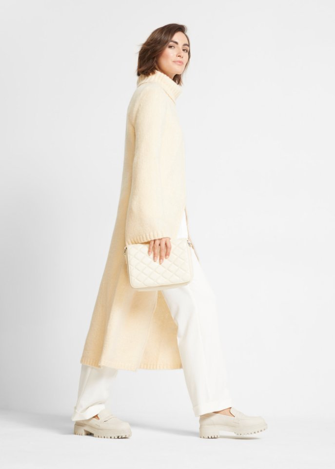 Long-Pullover mit Tragevariante