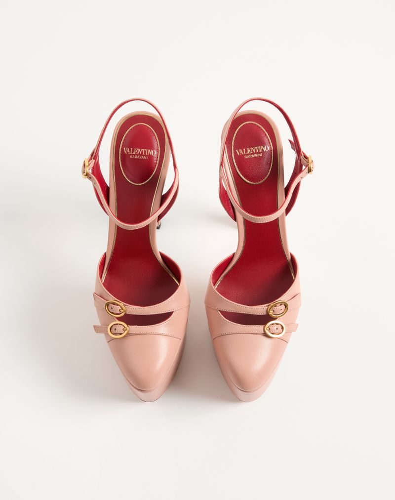 145 mm Crasher Platform Pumps i gedeskind
