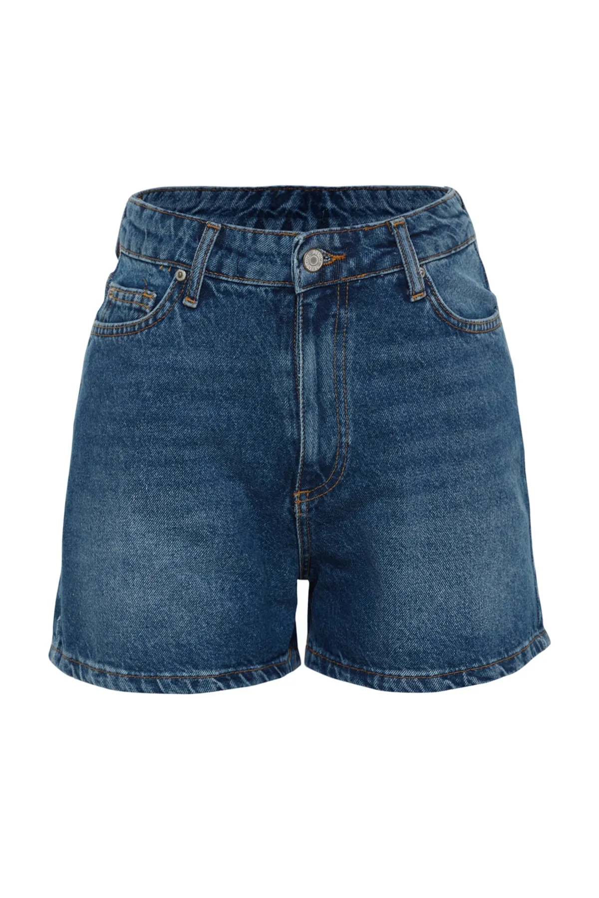 Trendyol Collection  Dunkelblaue Jeansshorts TWOSS23SR00199