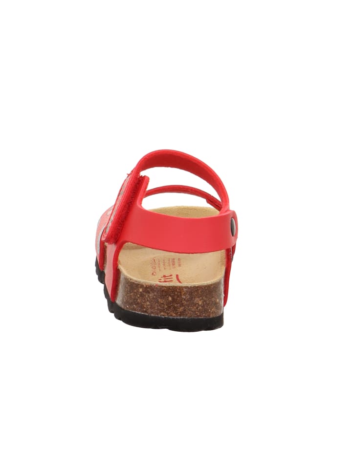 superfit Tieffußbett Sandale FUSSBETTPANTOFFEL in Rot/Schwarz günstig kaufen