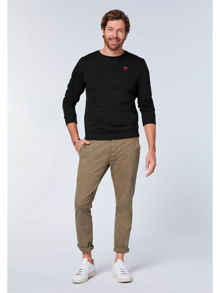Polo Sylt Sweatshirt in Schwarz günstig kaufen