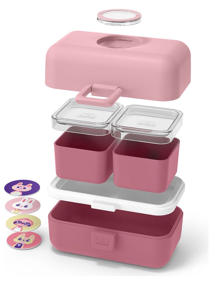 Monbento 7tlg, Lunch-Set in Rosa/ Pink günstig kaufen onesize