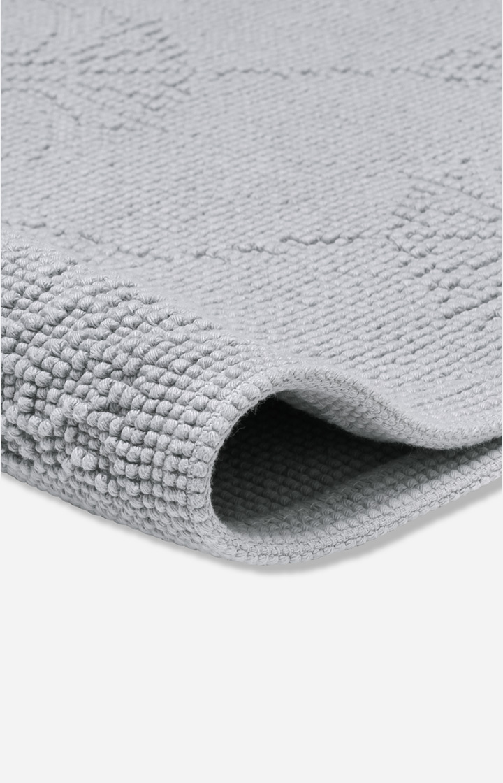 Badteppich JOOP! NEW CORNFLOWER in Silber, 70 x 120 cm