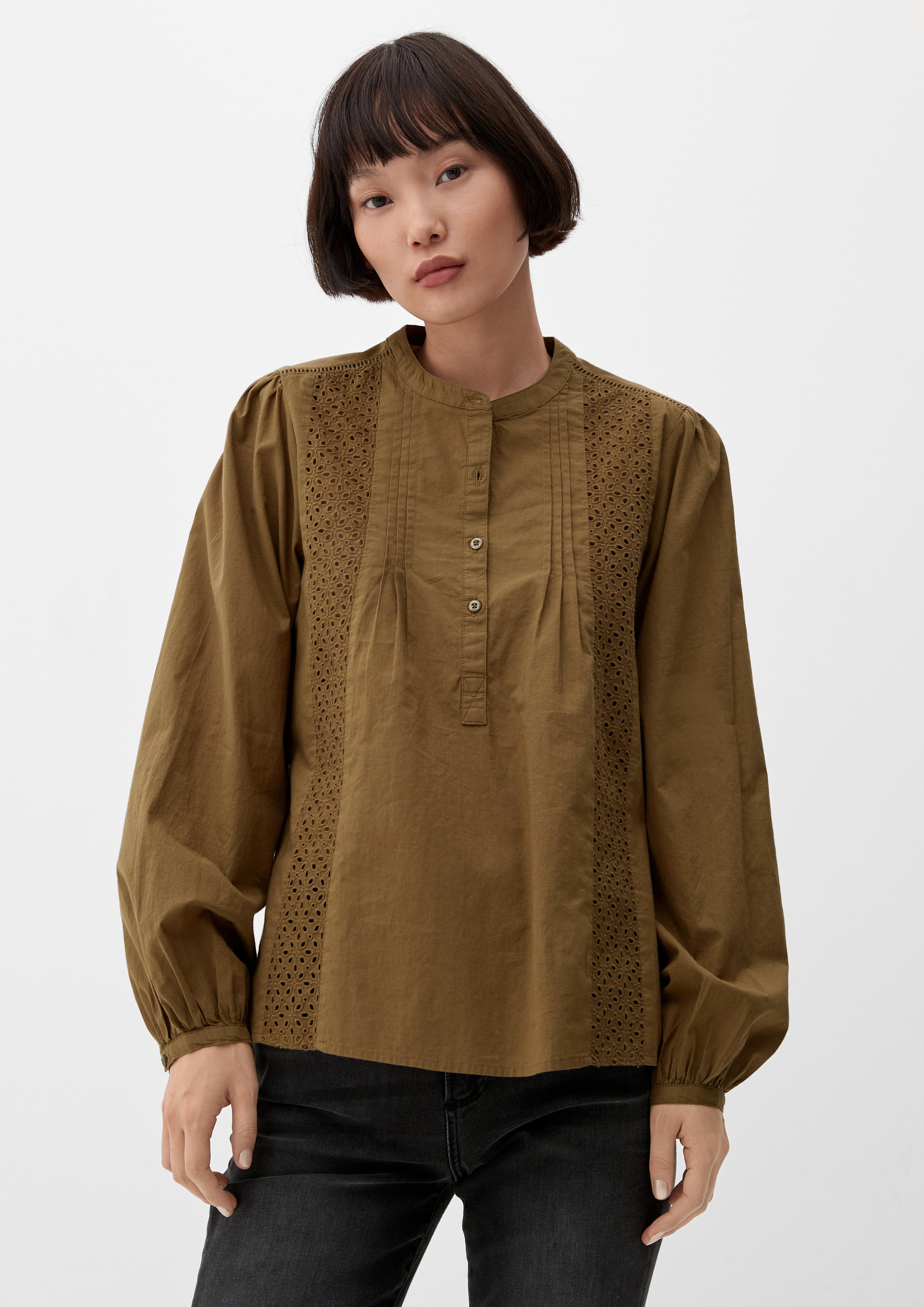 Bluse mit Lochstickerei  2128355-7723