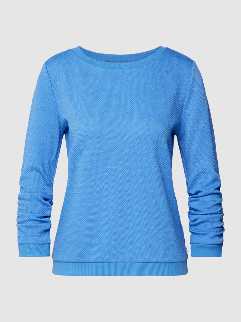 Sweatshirt mit 3/4-Arm in hellblau