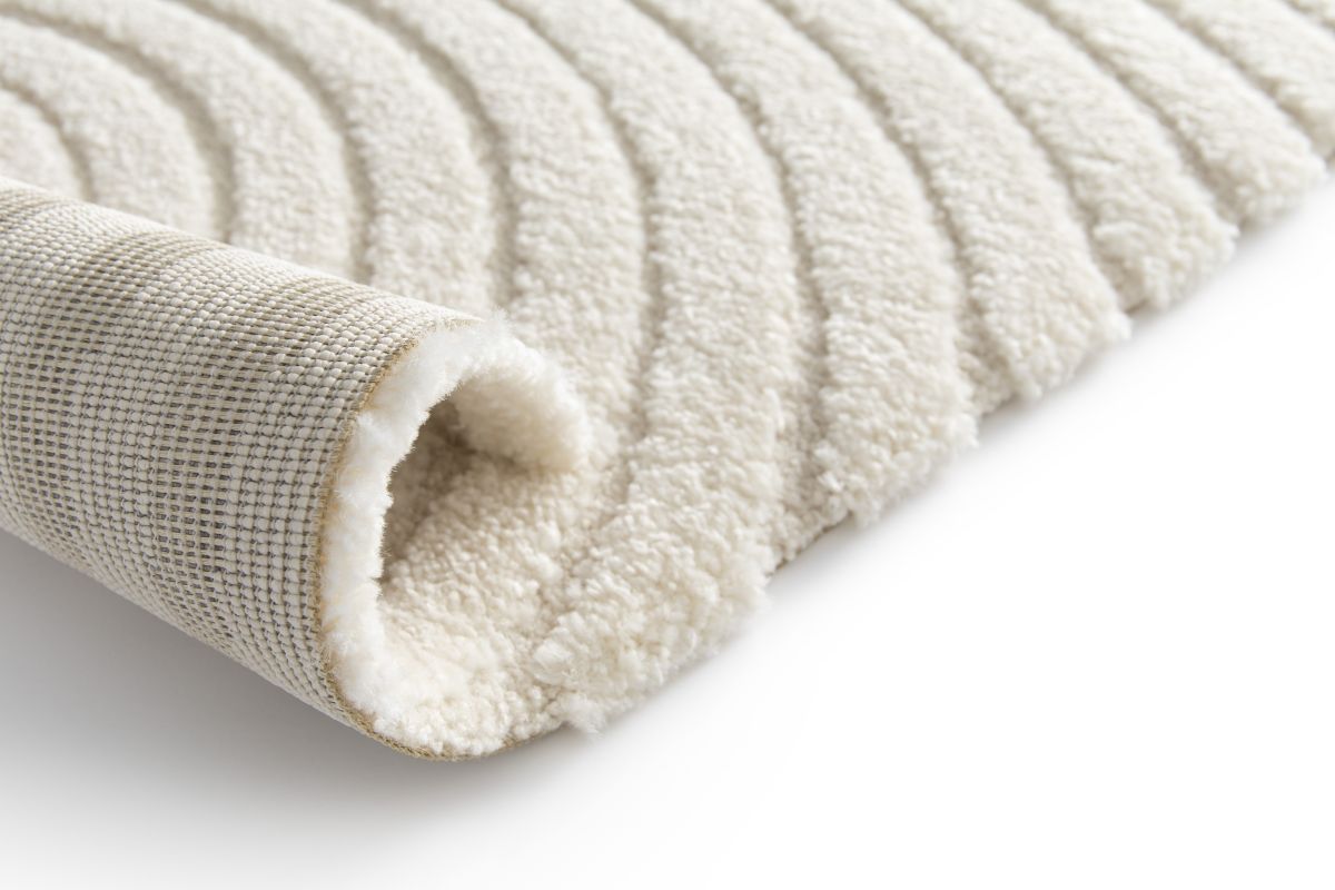 Webteppich Cocoon beige 80 x 150 cm
