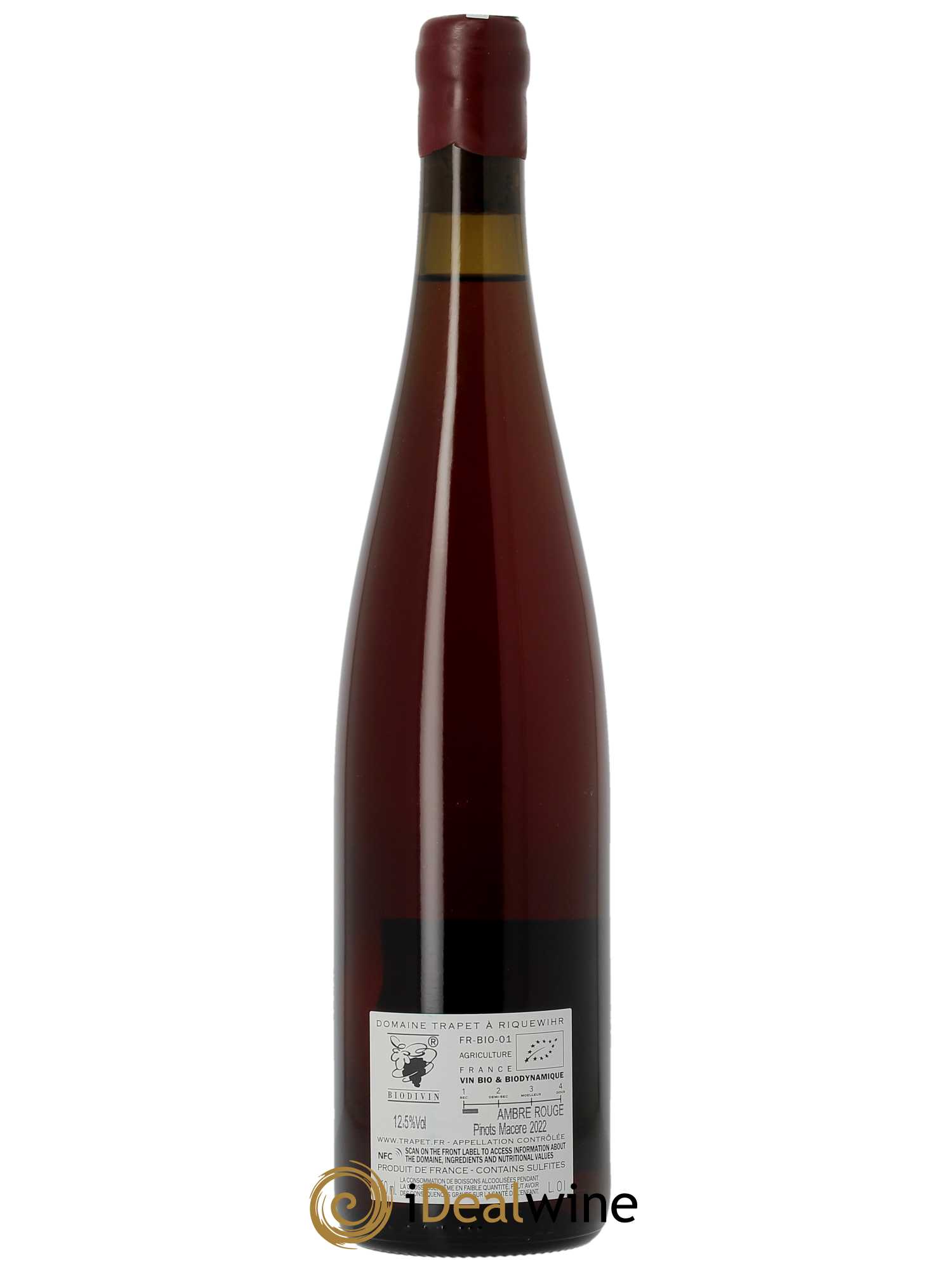 Alsace Ambre Pinot Macérés Domaine Trapet  2022 - Lot de 1 Bouteille